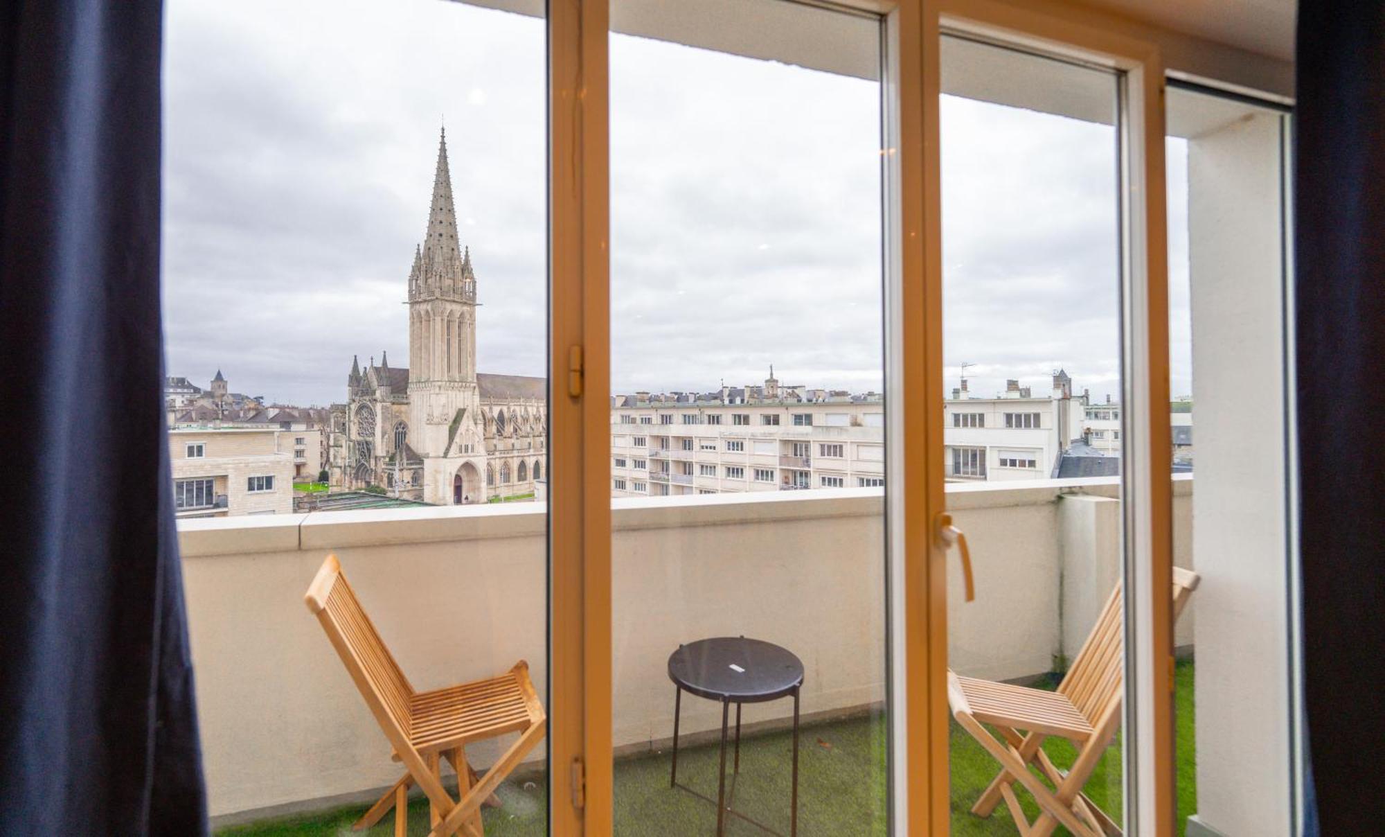 Appt Premium Centre Chateau Terrasse 2 Chambres 6P Vue Exceptionnelle Caen Dış mekan fotoğraf