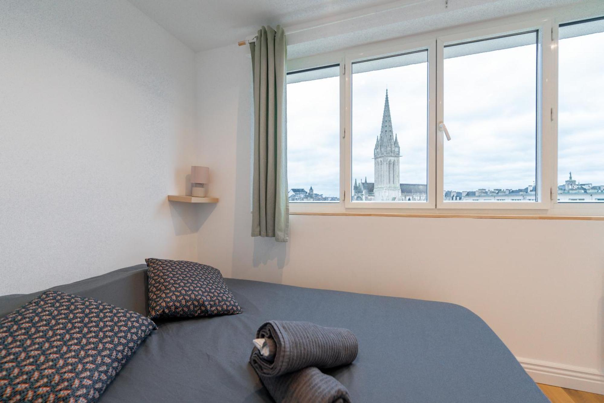 Appt Premium Centre Chateau Terrasse 2 Chambres 6P Vue Exceptionnelle Caen Dış mekan fotoğraf
